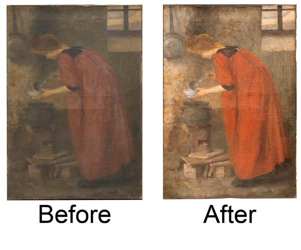 Professional artwork restoration