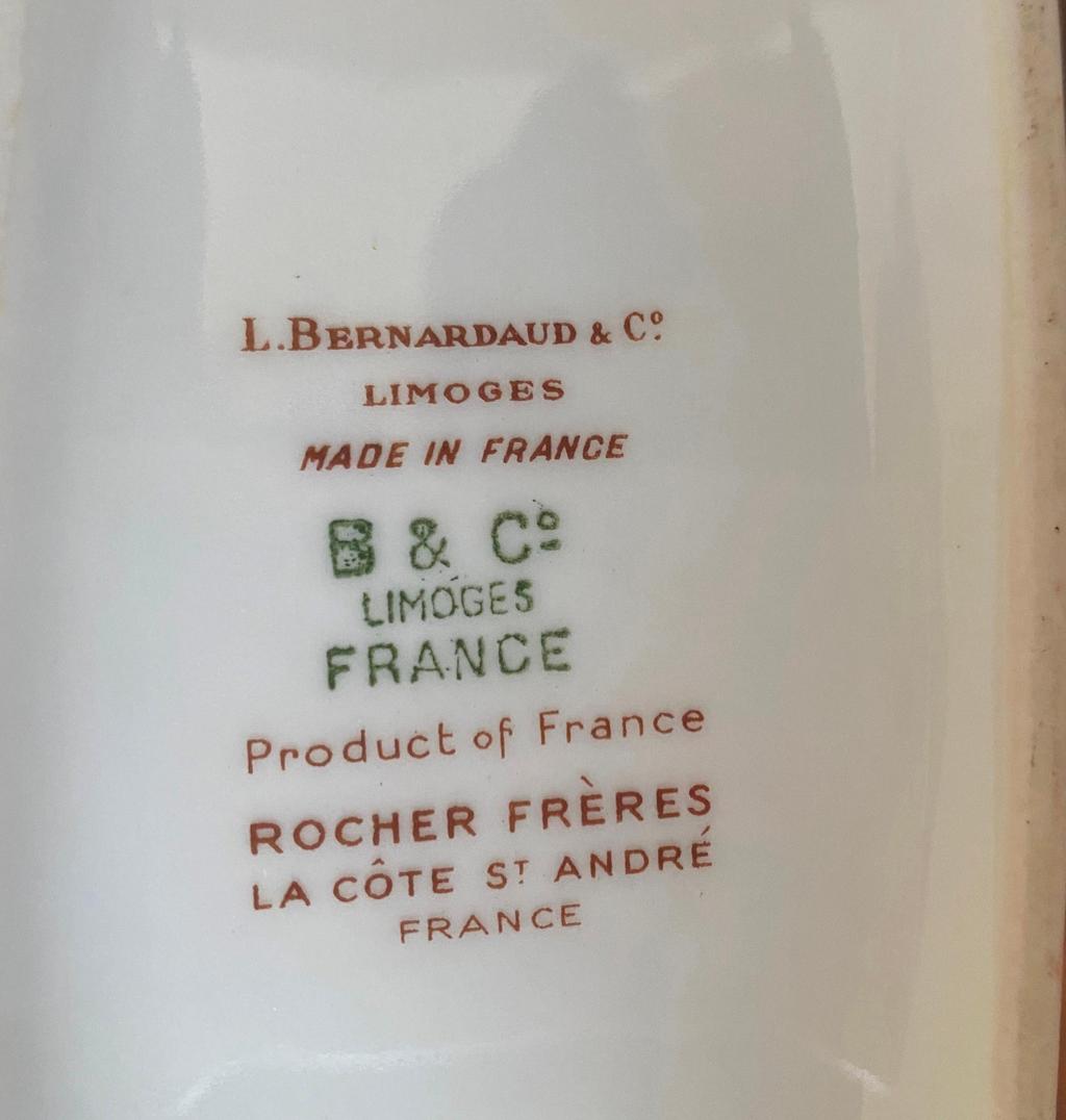 Limoges France porcelain factory backstamps