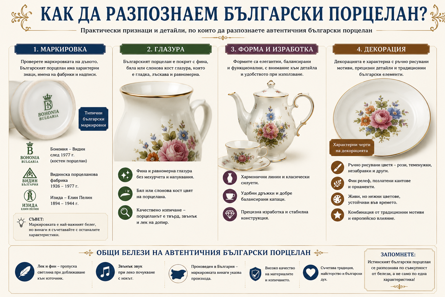Как да разпознаем български порцелан Как да разпознаем български порцелан