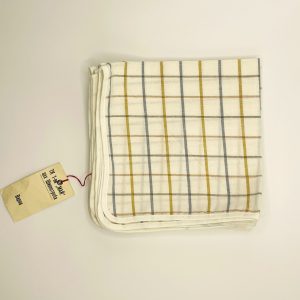 Неизползван комплект от 6 памучни салфетки ТК „1-ви май“, Варна, НРБ, 1987 г., с оригинален фабричен етикет