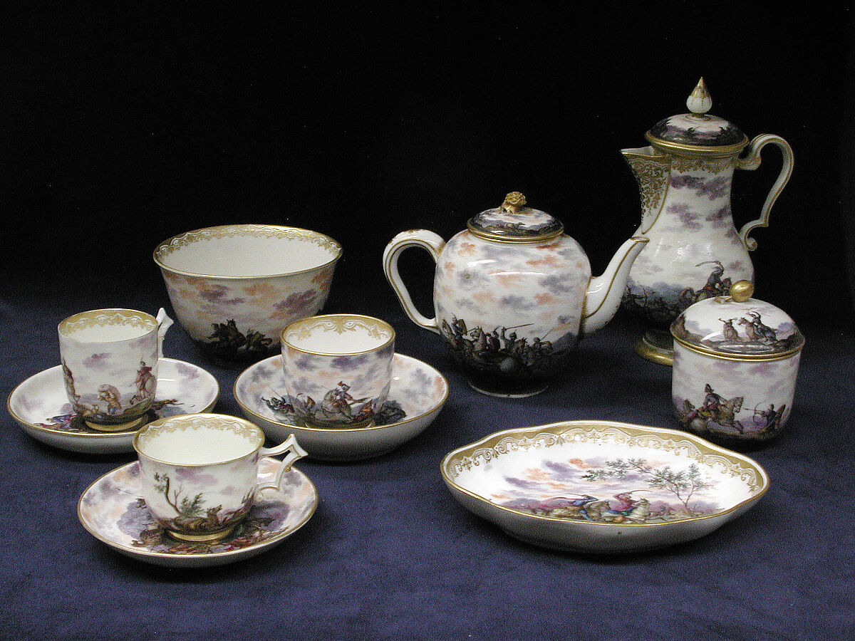 Capodimonte porcelain coffee service