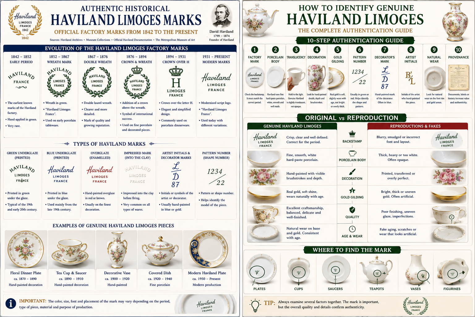 How to Identify Genuine Haviland Limoges How to identify genuine Haviland Limoges porcelain