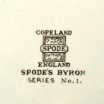 Original Copeland Spode porcelain backstamp used to identify authentic English porcelain.