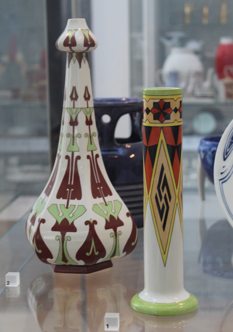 Historic Arabia Finland Fennia Vases Two historic Arabia Finland Fennia ceramic vases