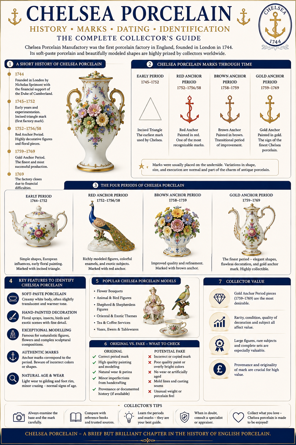 Chelsea Porcelain – History, Marks, Dating & Identification Chelsea porcelain history, marks, dating and identification guide