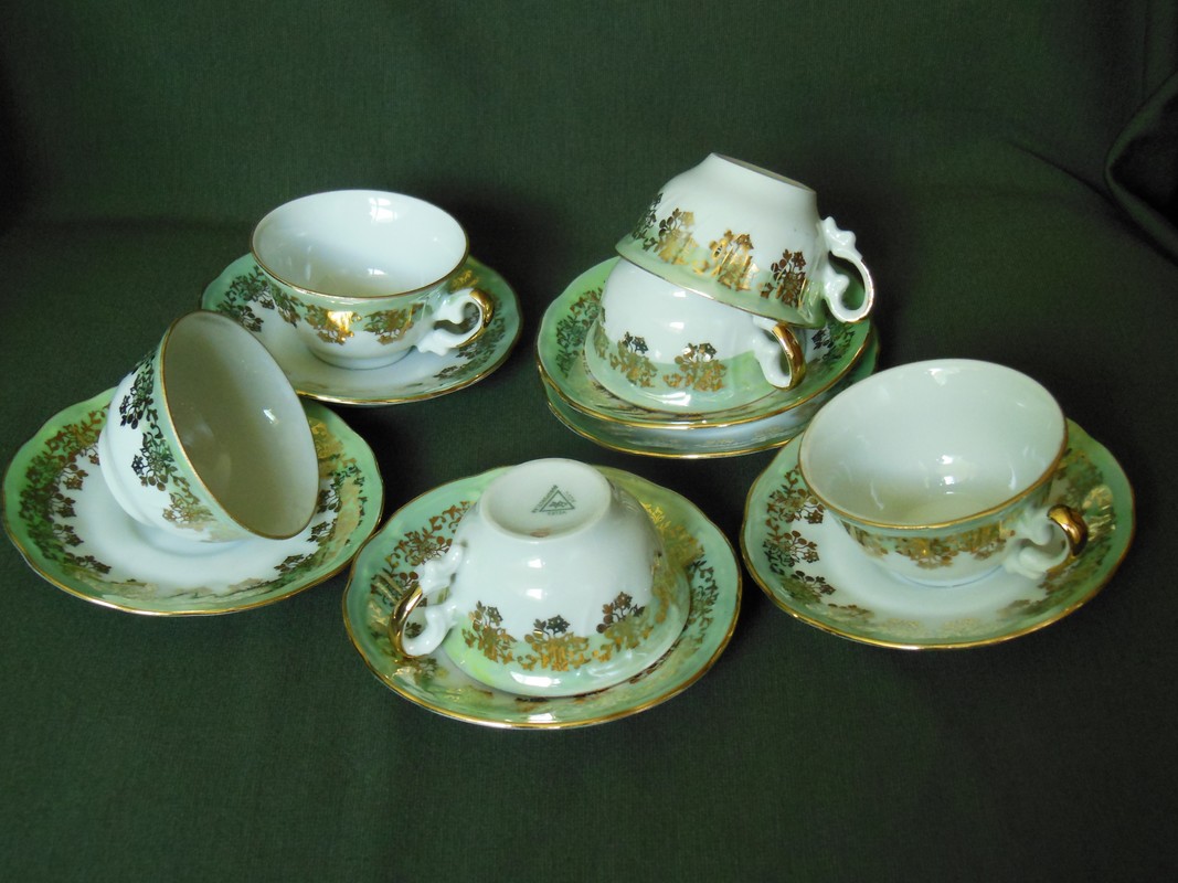 Vintage Jugoporcelan Titov Veles Yugoslavia porcelain coffee set