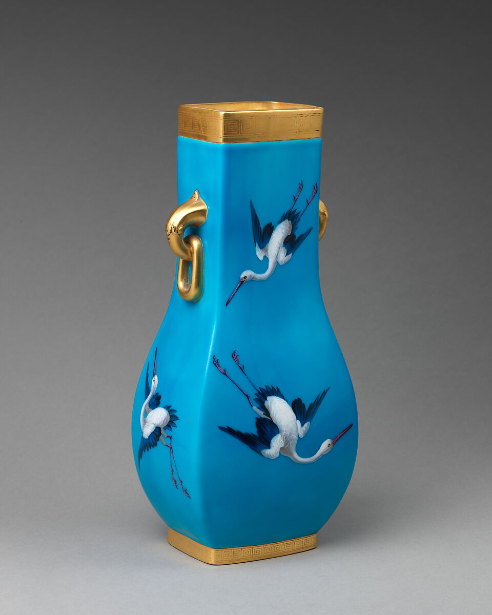 Minton Crane Motif Vase