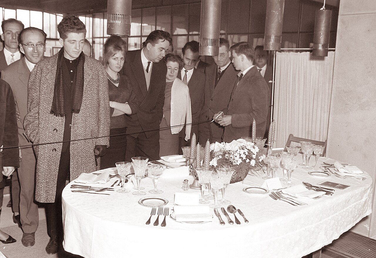Hospitality and catering equipment exhibition in Maribor Yugoslavia in 1962
