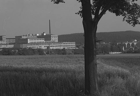 Archival photograph of the Winterling porcelain factory in Marktleuthen, Bavaria, Germany, taken by Willy Pragher in August 1977